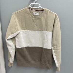 Three-toned TNA crew-neck sweater